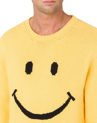 Pull Smiley en coton - Yellow