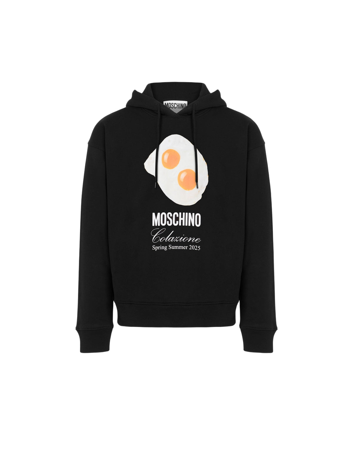 Sweat à capuche Eggs en coton - Black