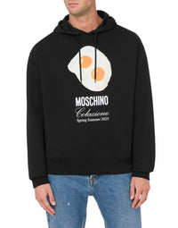 Sweat à capuche Eggs en coton - Black