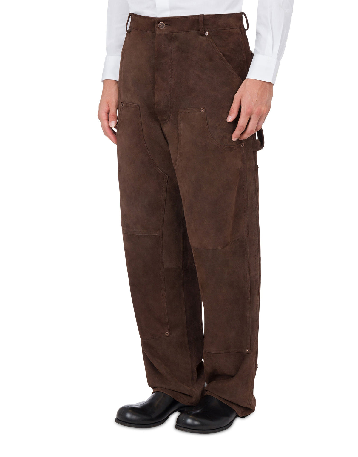 Pantalon en daim - Brown