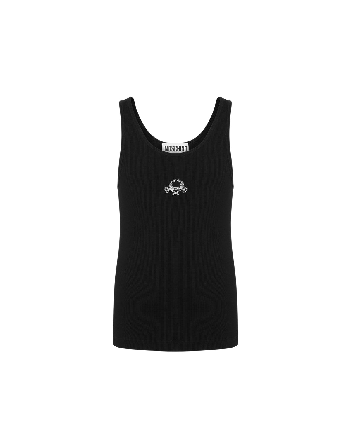 Débardeur brodé Laurel Crown - Black