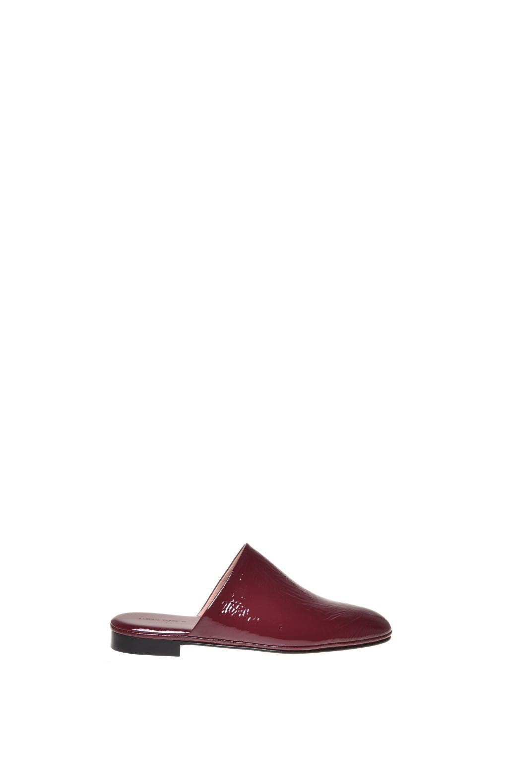 Mule Plate en Cuir Verni - Red