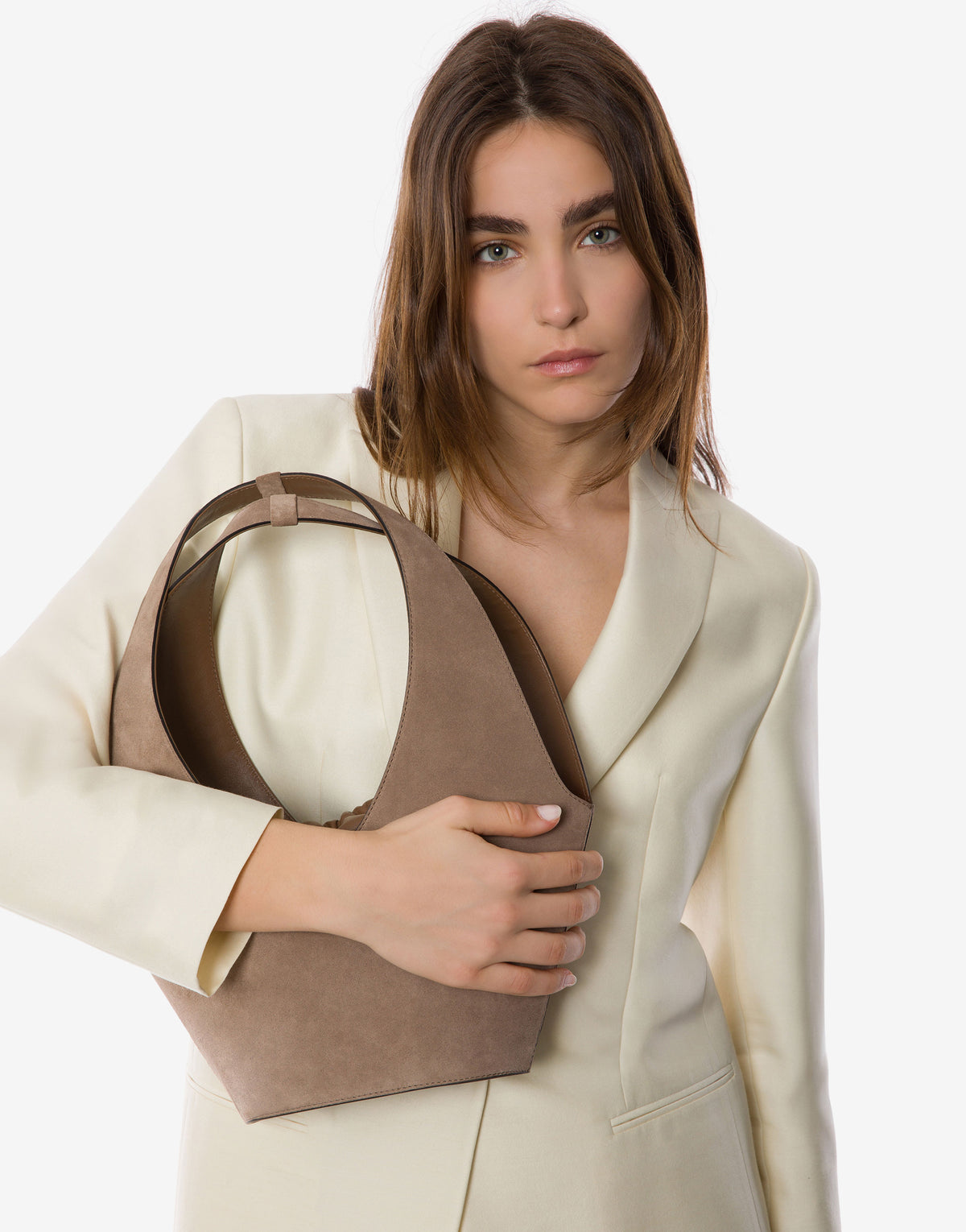 Sac maxi en daim - Green
