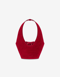 Sac Hobo Architecturé en Cuir - Red