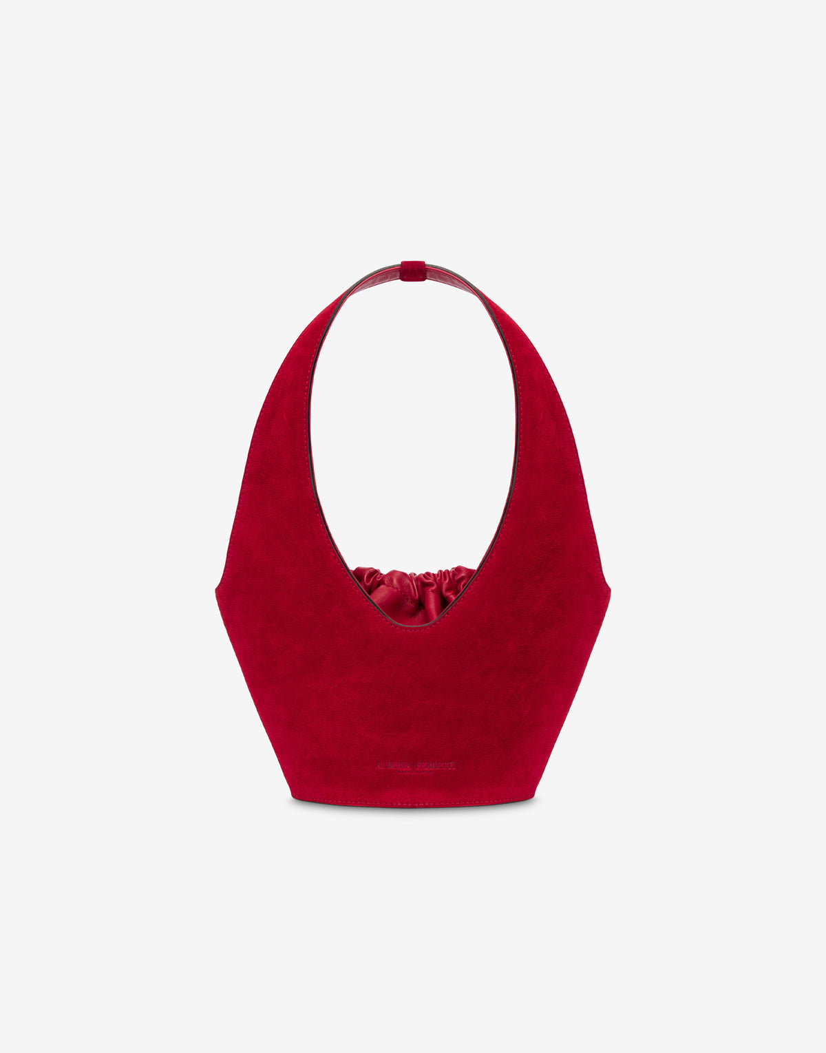 Sac Hobo Architecturé en Cuir - Red
