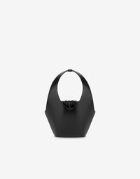 Sac Hobo Architecturé en Cuir - Black