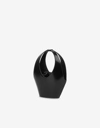 Sac Hobo Architecturé en Cuir - Black