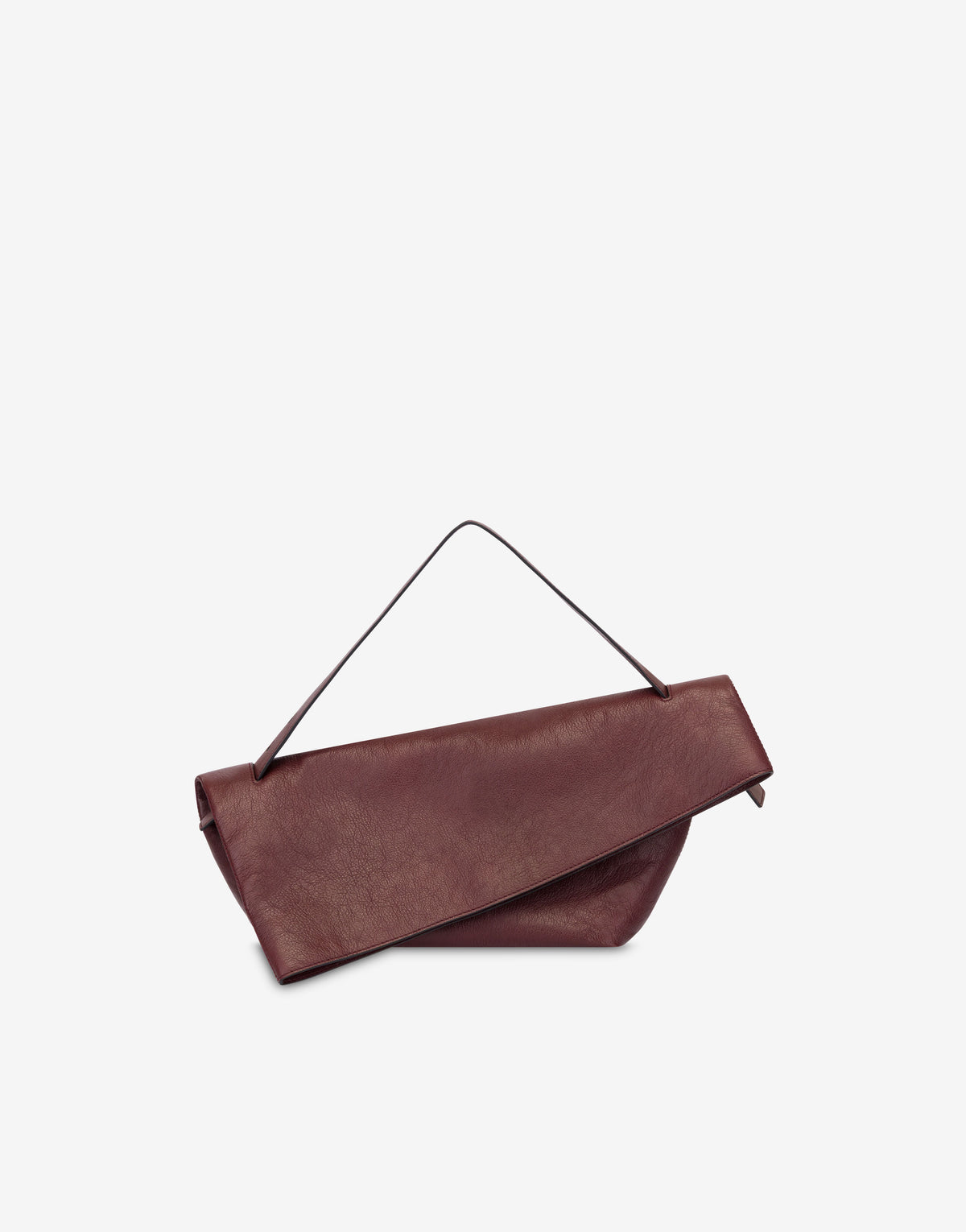 Sac Porté Épaule à Rabat en Daim - Red
