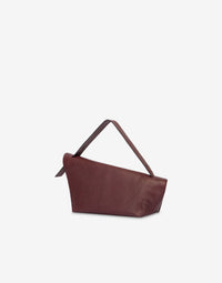 Sac Porté Épaule à Rabat en Daim - Red