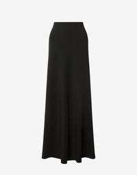 Jupe longue en cady extensible - Black