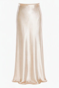 Jupe longue en velours - Ivory