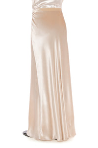 Jupe longue en velours - Ivory