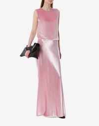 Jupe longue en velours - Pink