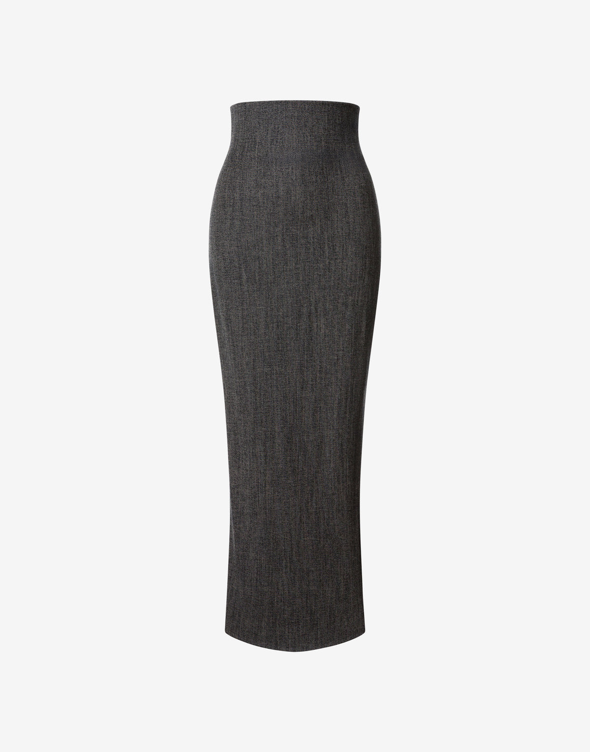 Jupe longue en laine extensible - Black