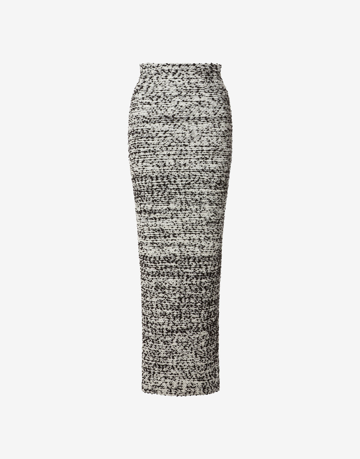 Jupe longue en laine bouclée - Black
