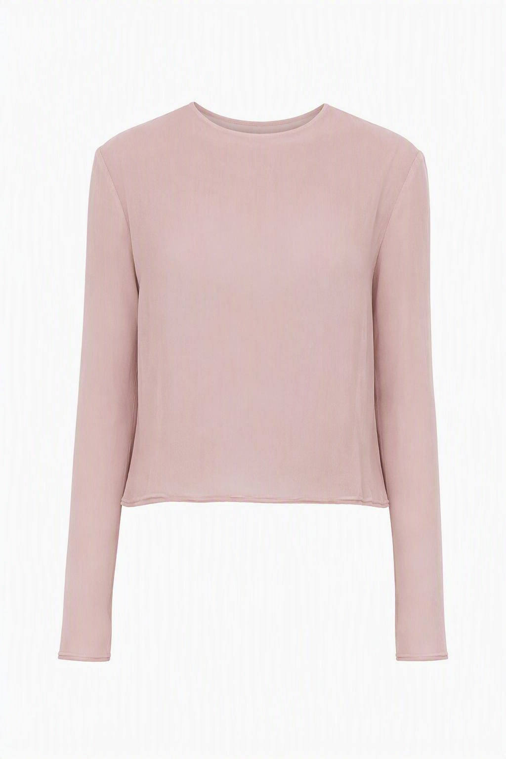 Top Minimaliste Transparent à Manches Longues - Grey