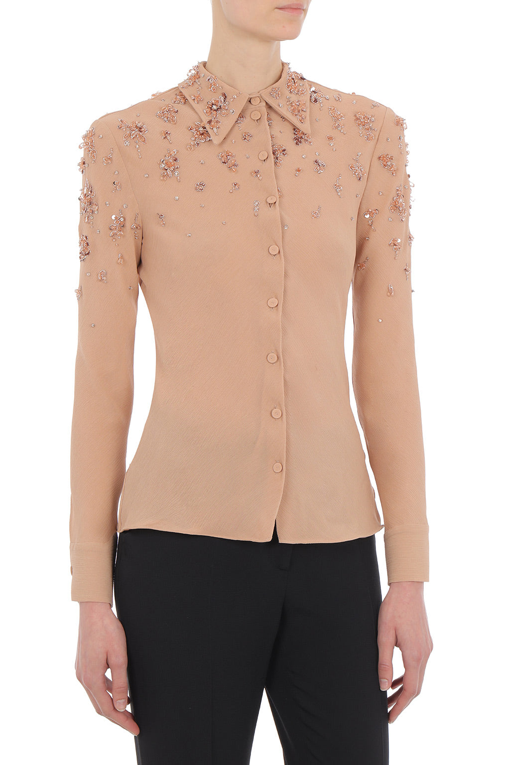 Chemise Ajustée Ornée - Pink