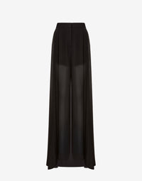 Pantalon en mousseline de georgette - Black