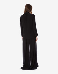 Pantalon en mousseline de georgette - Black