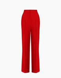 Pantalon de tailleur en cady extensible - Red
