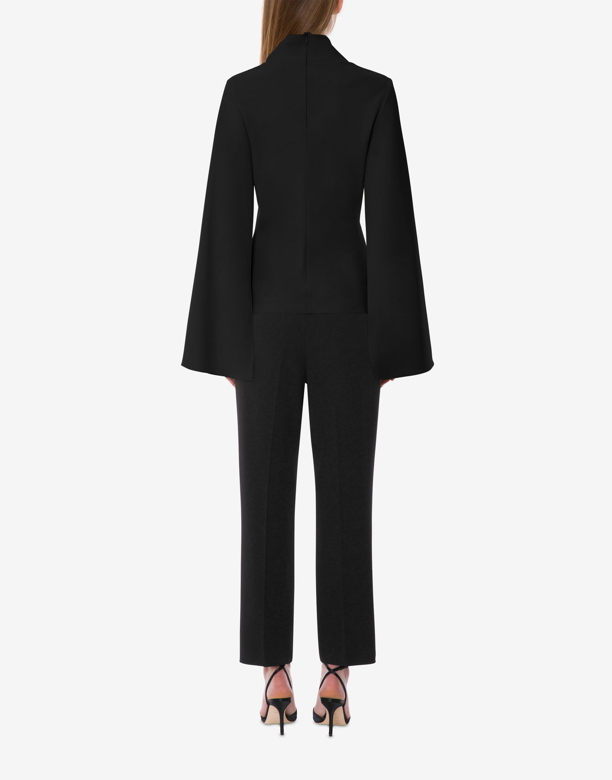 Pantalon de tailleur en cady extensible - Black