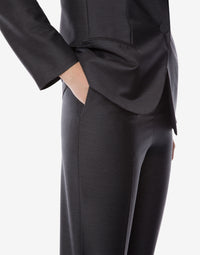 Pantalon de costume en laine et soie - Grey