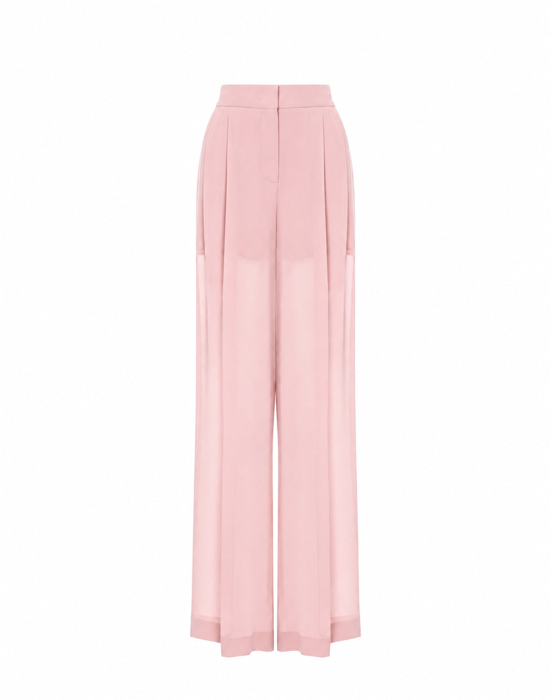 Pantalon large en georgette - Pink