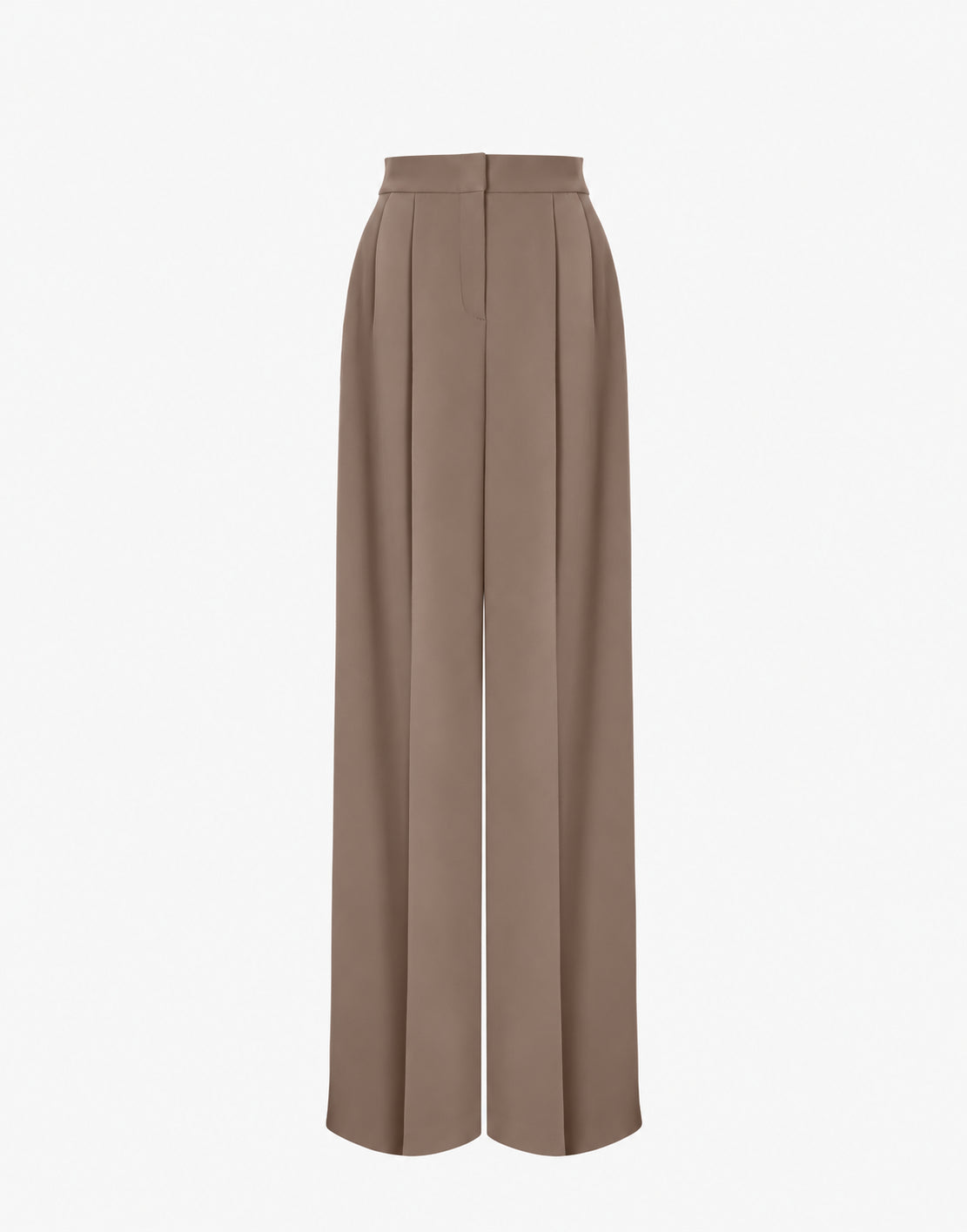 Pantalon en cady stretch fluide - Brown