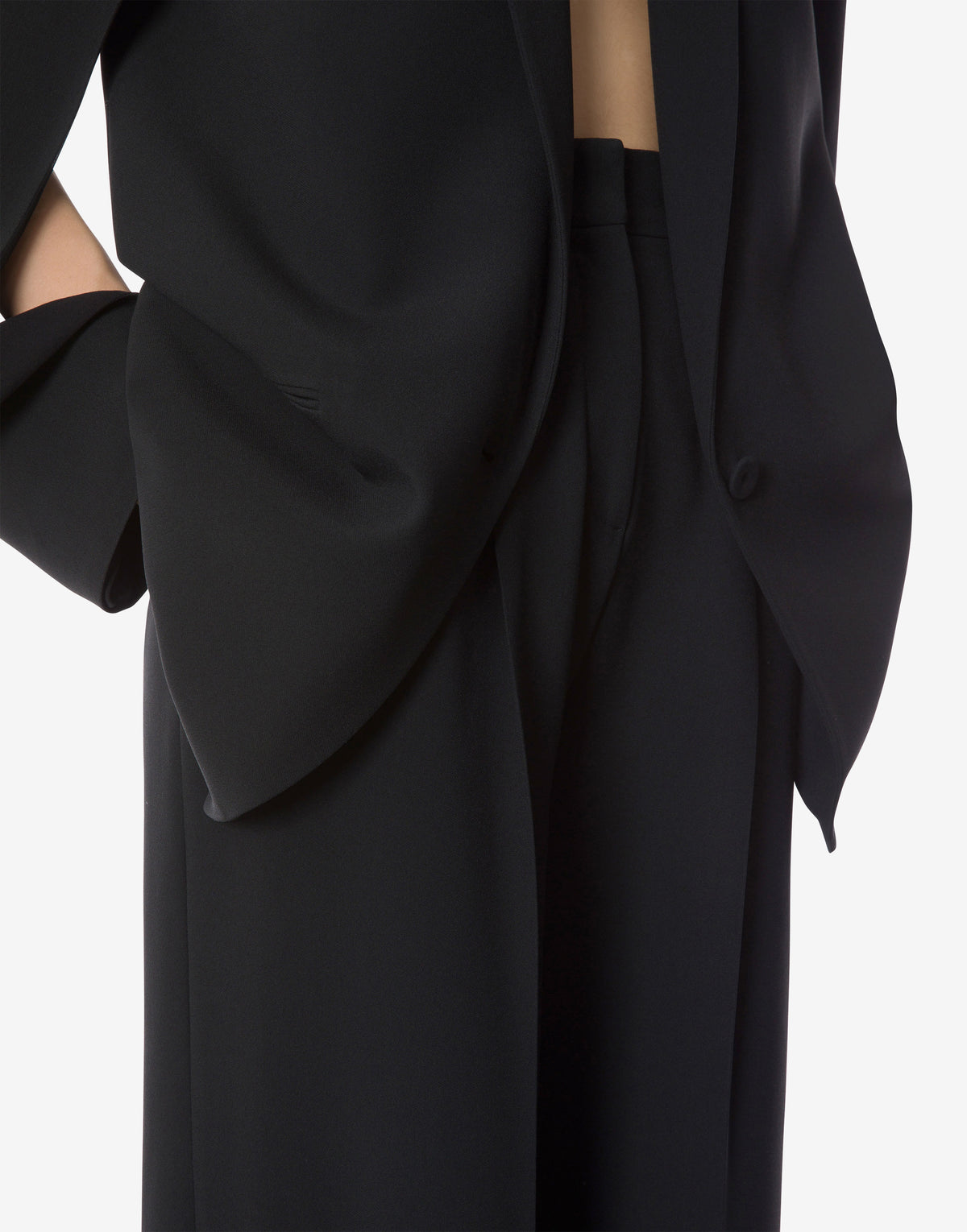 Pantalon en cady stretch fluide - Black