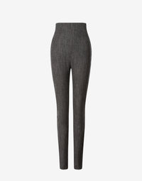 Pantalon slim en laine stretch - Black