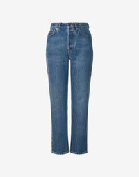 Pantalon croisé en denim - Blue