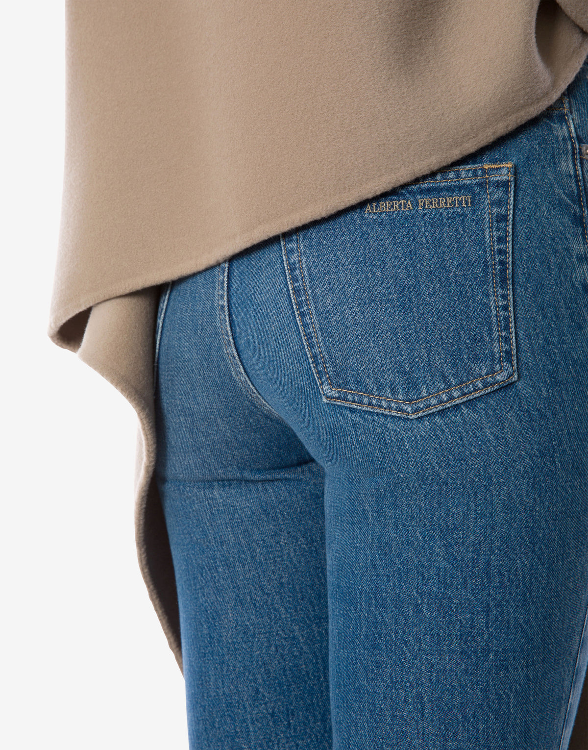Pantalon croisé en denim - Blue