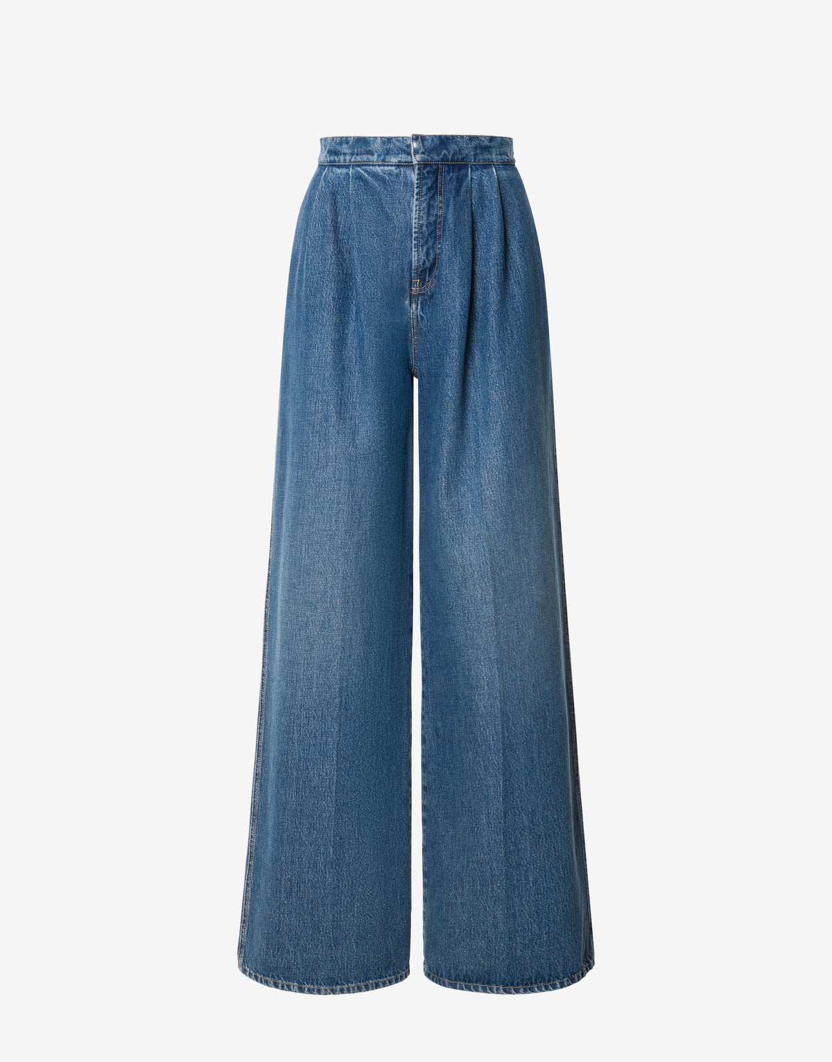 Pantalon large en denim - Blue