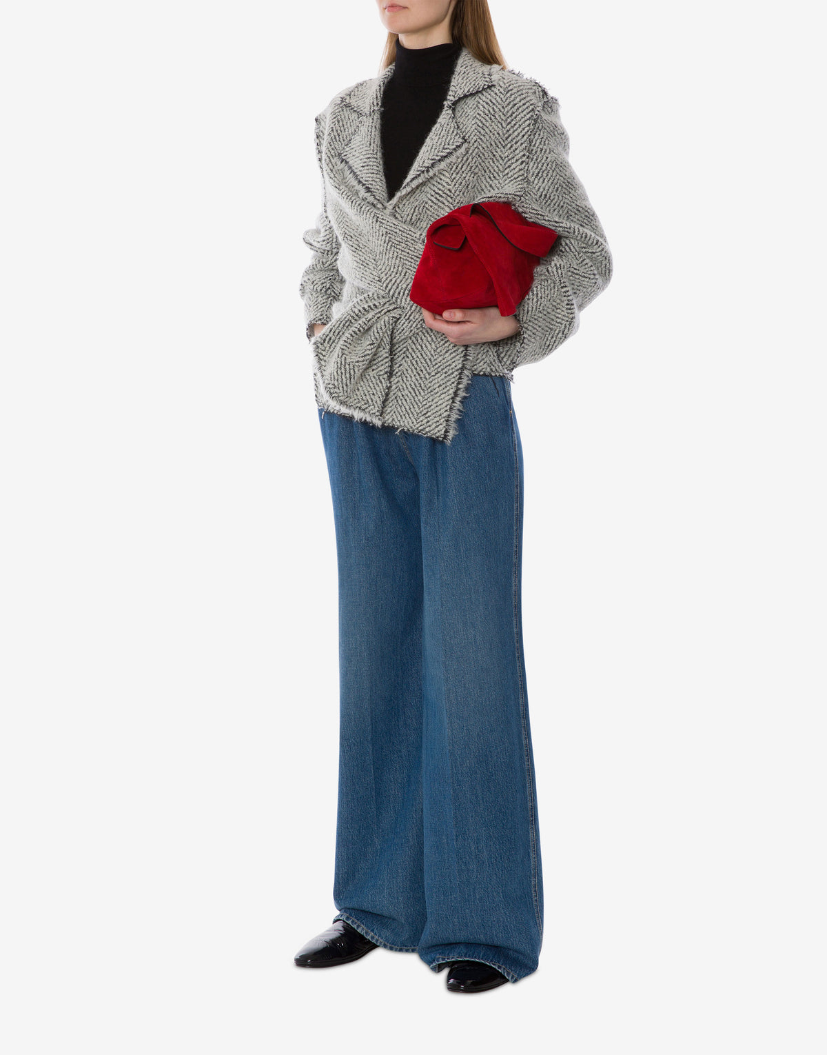 Pantalon large en denim - Blue