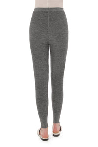 Pantalon Ajusté en Maille - Black