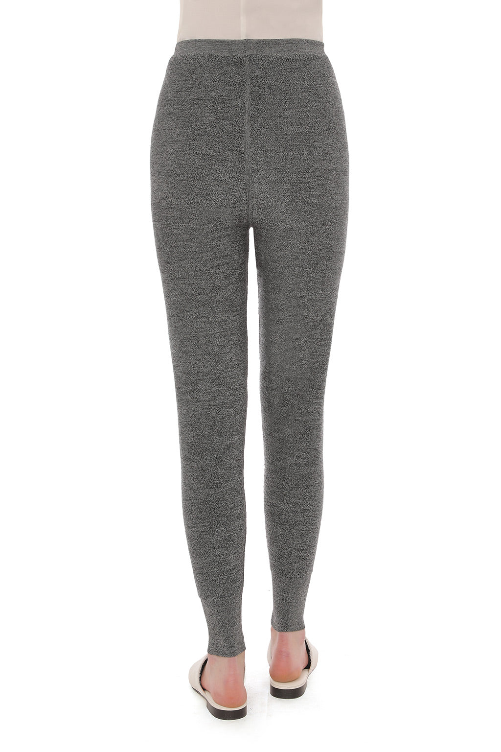 Pantalon Ajusté en Maille - Black