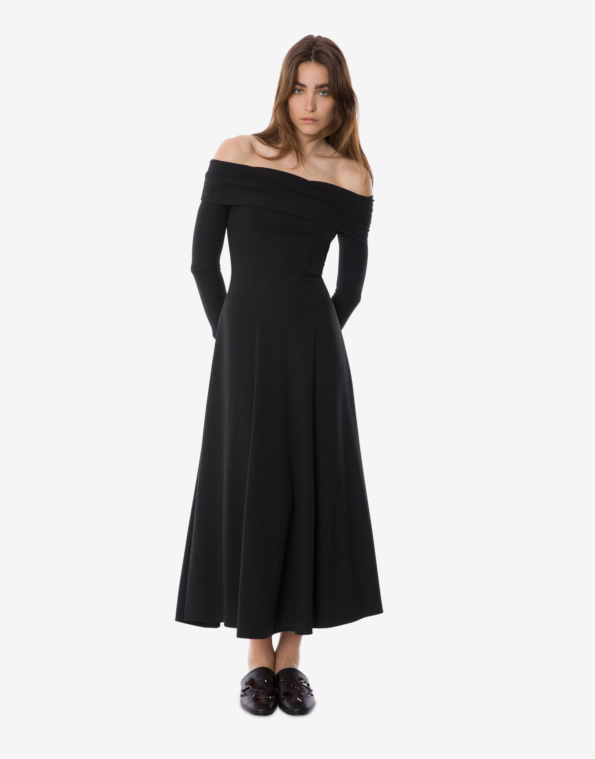Robe de soirée décolletée - Black