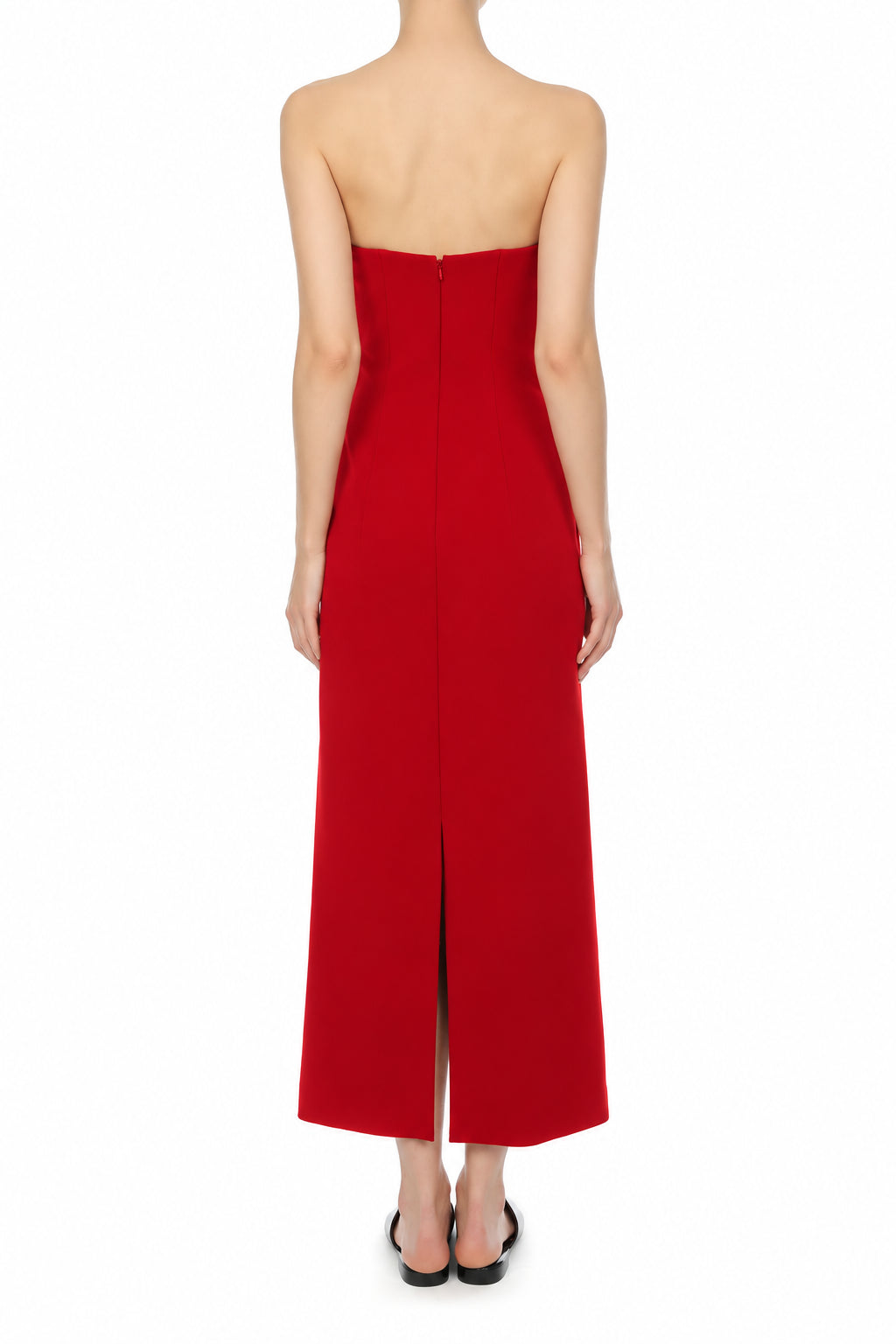 Robe Longue Bustier Colonne - Red