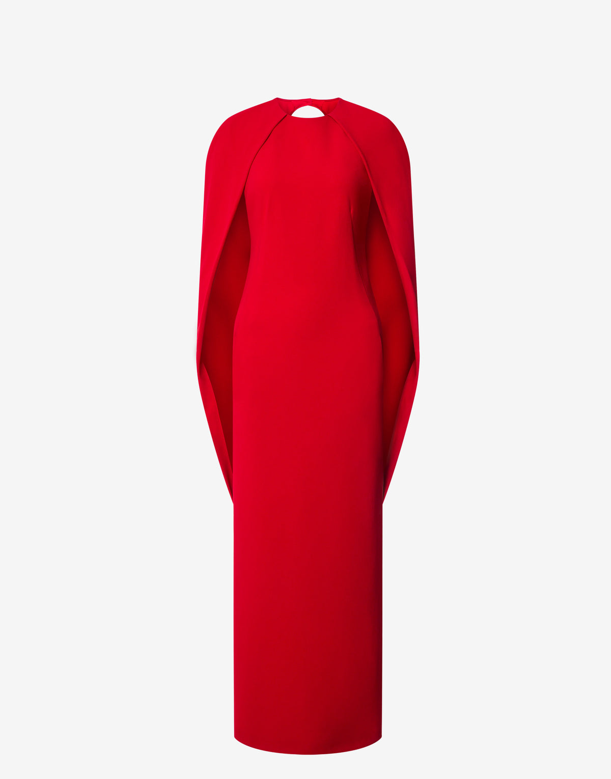 Robe cape en cady stretch - Red