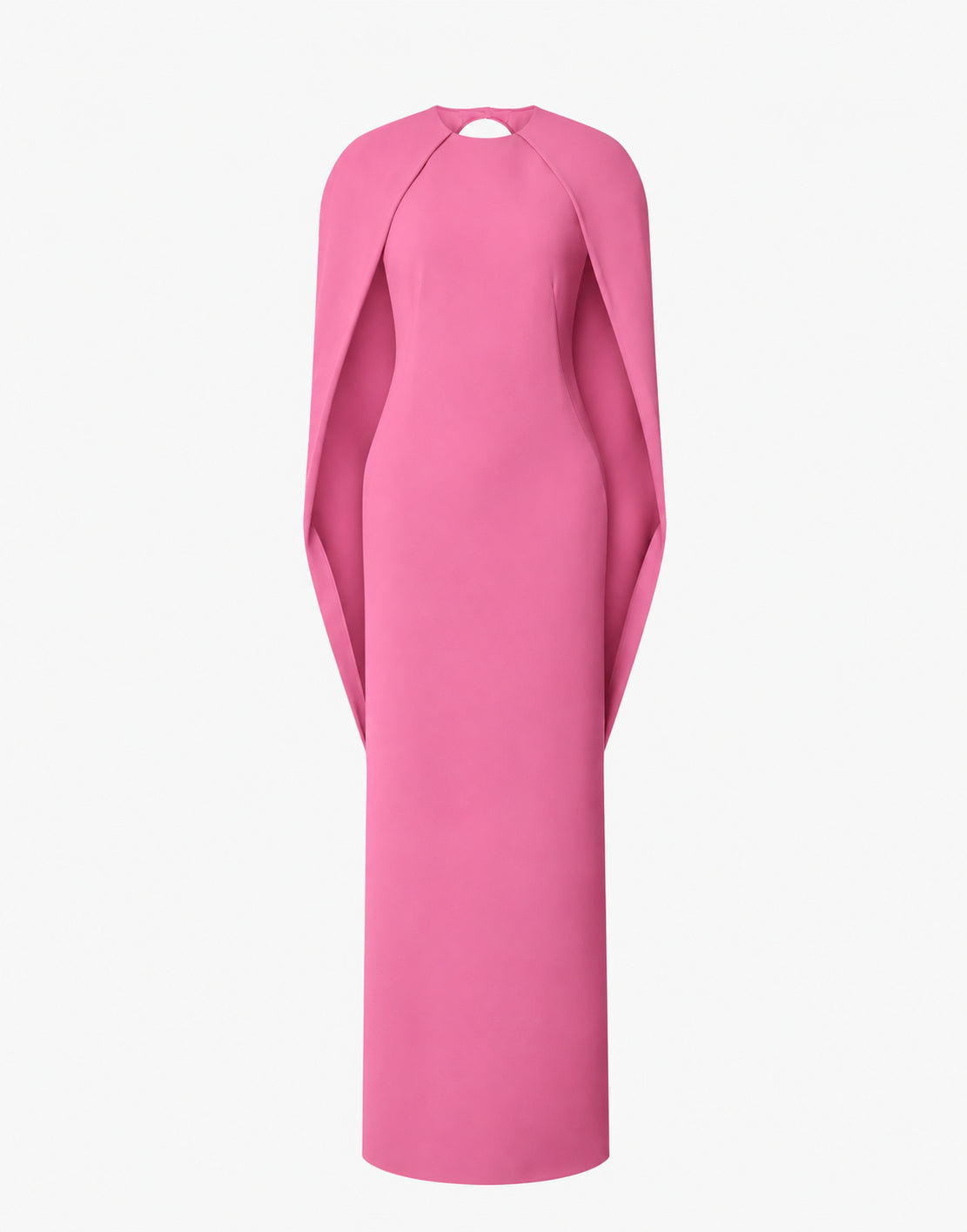 Robe cape en cady stretch - Pink