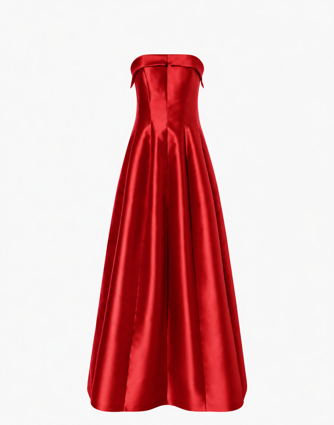 Robe de soirée mikado sans manches - Red