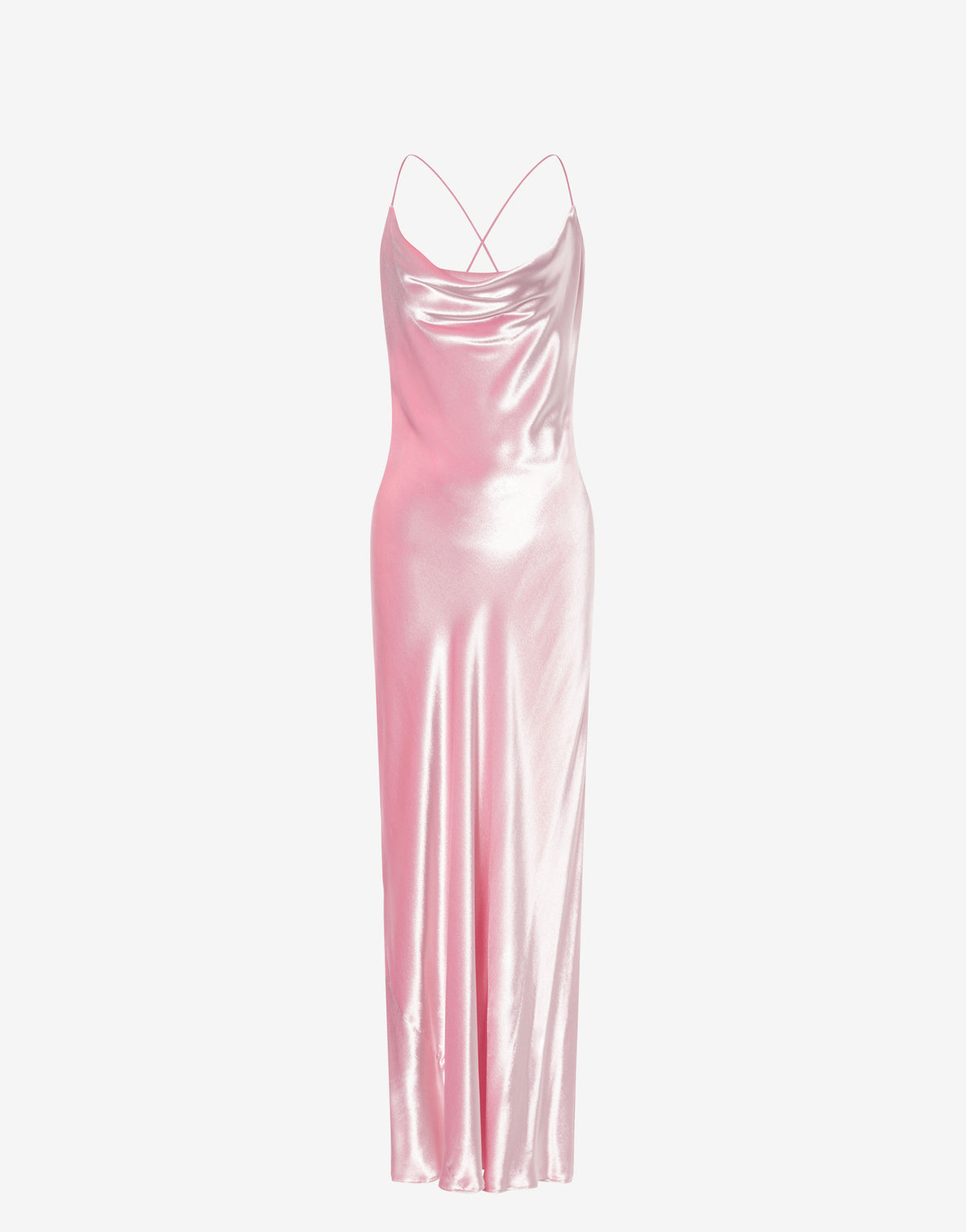 Robe de soirée en velours sans manches - Pink