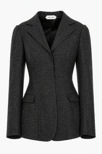 Veste de cocktail en laine extensible - Grey