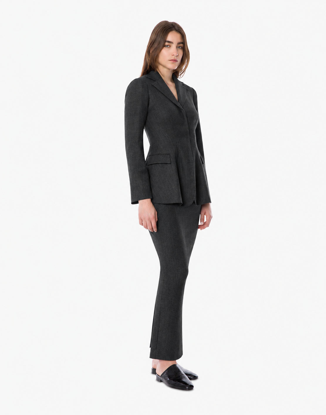 Veste de cocktail en laine extensible - Grey