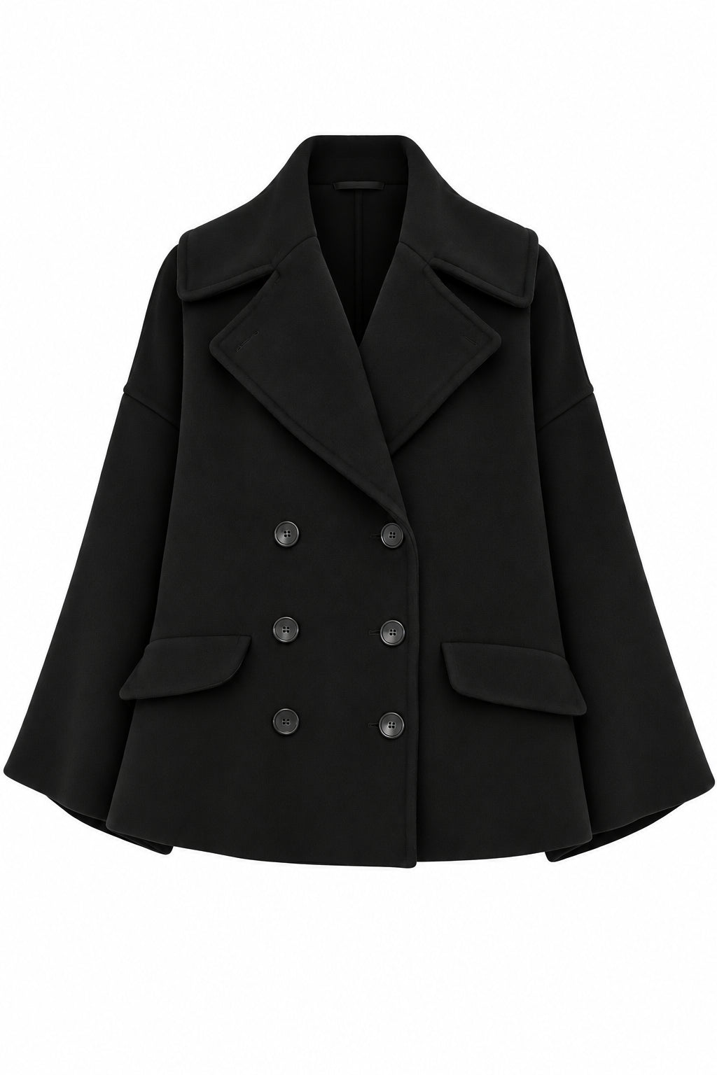 Manteau Cape Croisé - Grey