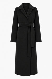 Manteau Portefeuille Ceinturé - Black