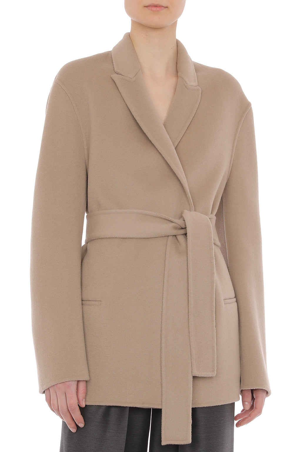 Manteau Portefeuille Ceinturé - Beige