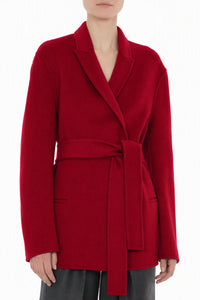Manteau Portefeuille Ceinturé - Red
