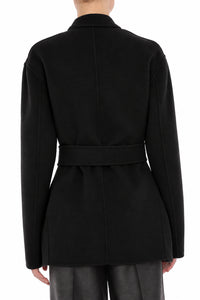 Manteau Portefeuille Ceinturé - Black