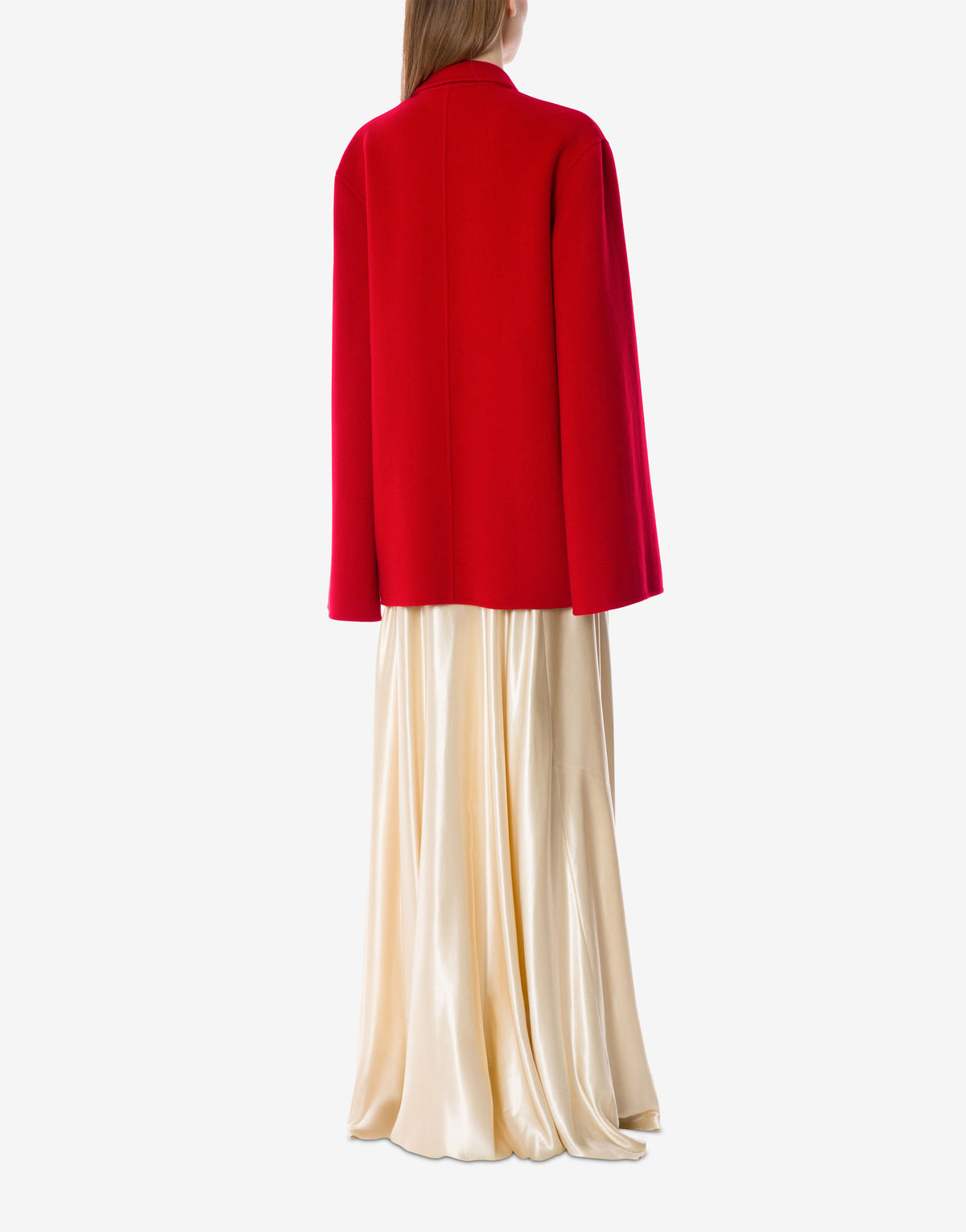 Veste de chambre ceinturée en cachemire - Red